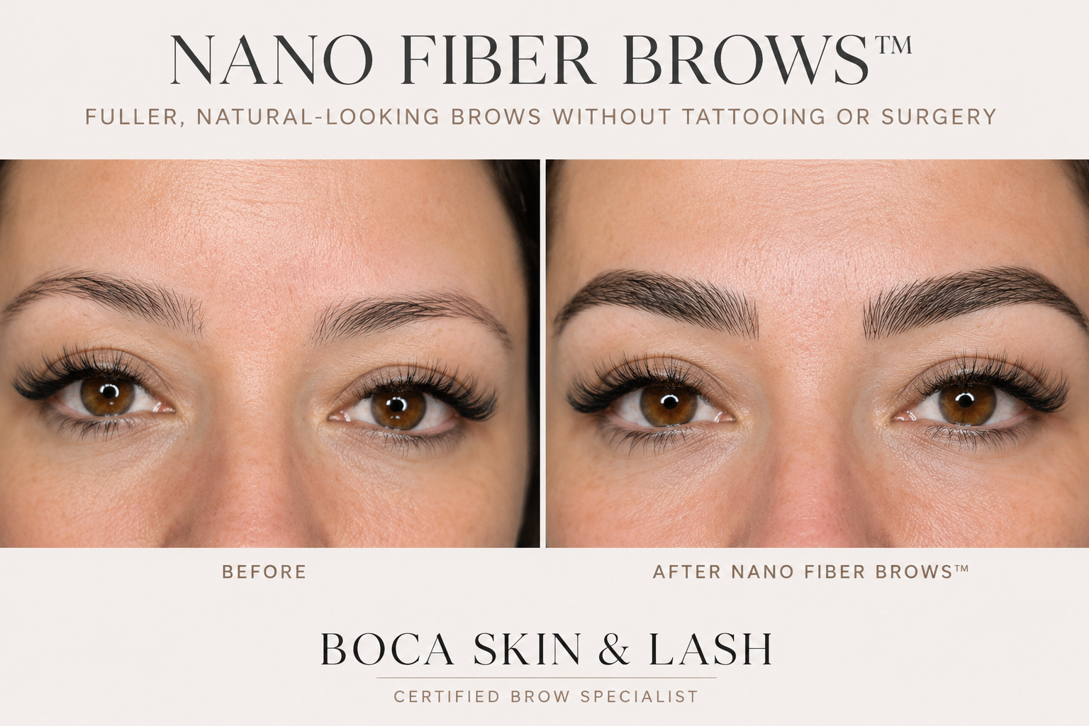 What Are Nano Fiber Brows™? The Natural Alternative to Microblading and Brow Transplants